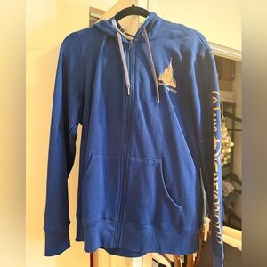 Disney Royal Blue Hoodie with Gold Details